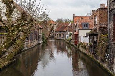 Bruges kanalı, Belçika'nın görünümü