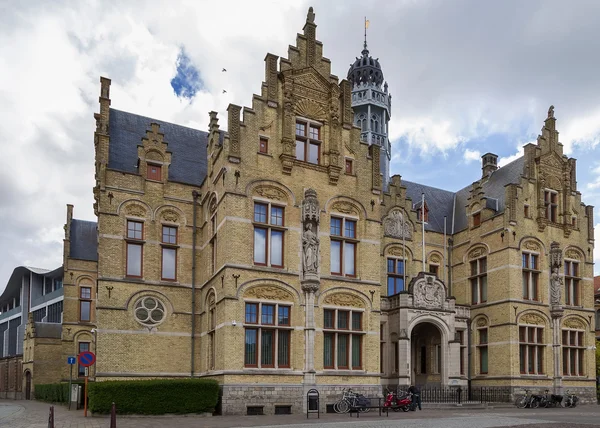 Palazzo di giustizia a Ypres, Belgio — Foto Stock