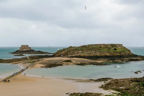 Вид Grand Be islan, Saint-Malo, France — стоковое фото