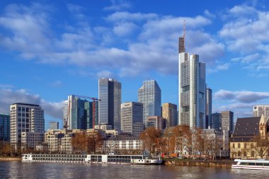 Frankfurt 'un manzarası Ben ana, Almanya