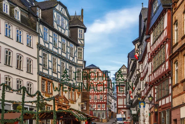 Ulice v Marburg, Německo — Stock fotografie