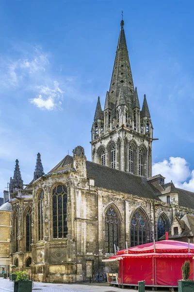 Iglesia Saint Sauveur Lugar Culto Católico Centro Ciudad Vieja Caen —  Fotos de Stock