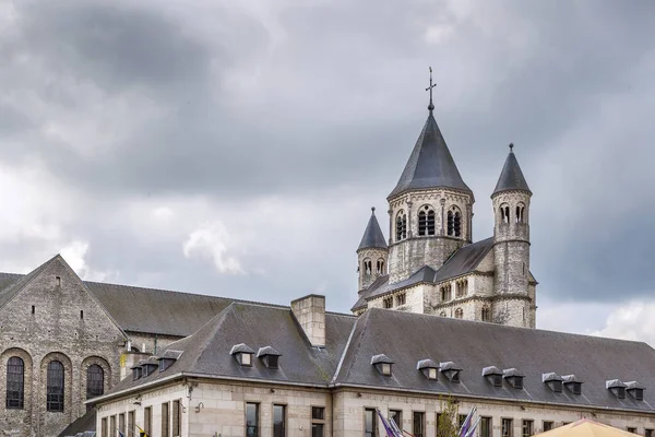 Abația Nivelles Este Fostă Mănăstire Imperială Sfântului Imperiu Roman Fondată — Fotografie, imagine de stoc