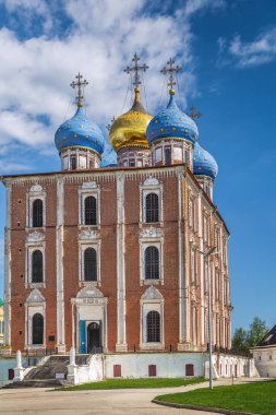 Ryazan Kremlin Katedrali 1693-1699 yılları arasında Mimar Yakov Bukhvostau, Ryazan, Rusya