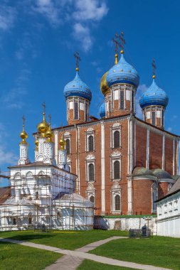 Ryazan Kremlin Katedrali 1693-1699 yılları arasında Mimar Yakov Bukhvostau, Ryazan, Rusya