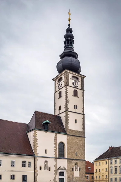 Sankt Polten Katedrála Věnovaná Nanebevzetí Panny Marie Římskokatolická Katedrála Sankt — Stock fotografie