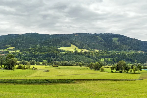 Landskap Med Berg Steiermark Österrike — Stockfoto