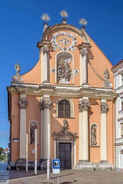 Chiesa Barocca Della Santissima Trinità Dreifaltigkeitskirche Graz Austria — Foto Stock