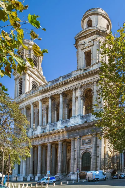 教会サン シュルピス教会 Church Saint Sulpice フランスのパリにあるカトリック教会 南東からの合唱団の眺め — ストック写真