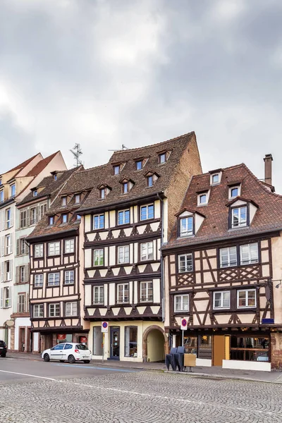 Street Strasbourgs Centrum Alsace Frankrike — Stockfoto