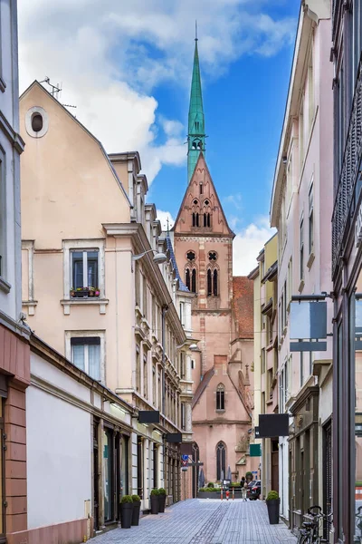 Rua Centro Cidade Estrasburgo Alsácia França — Fotografia de Stock