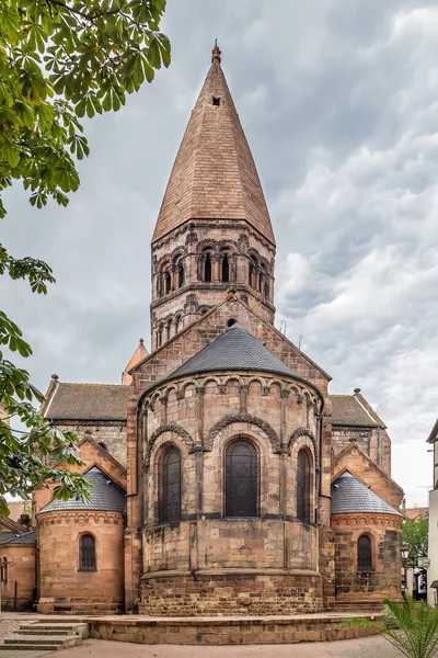 Igreja Santa Selestat Importante Marco Arquitetura Românica Selestat Longo Rota — Fotografia de Stock