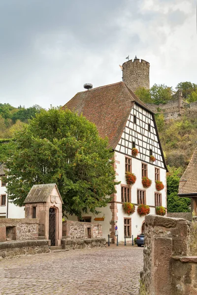 View Kaysersberg Ruins Its Castle Alsace France — Stock Photo, Image