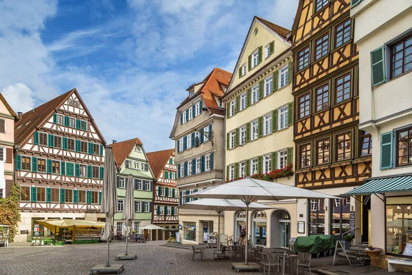 Historical Houses Market Square Tubingen Germany — Stock Photo, Image