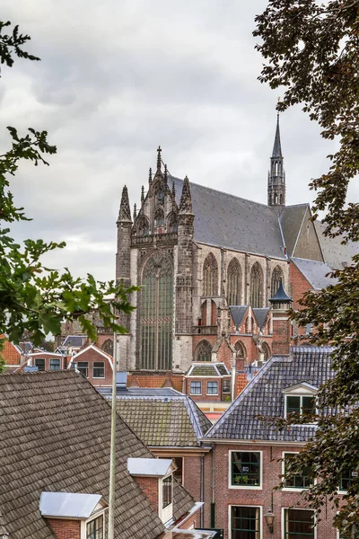 Hooglandse Kerk Gothic Church Leiden Dating Fifteenth Century Brick Church — Stock Photo, Image