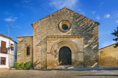 Church of Santa Cruz is one of the few churches with Romanesque style, Baeza, Spain clipart