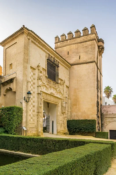 Gate Real Alcazar Gardens Sevillában Spanyolország — Stock Fotó