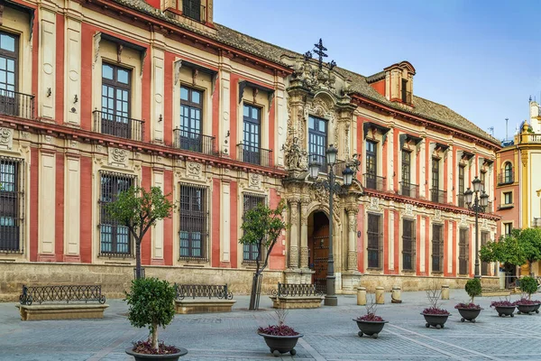 Istana Uskup Agung Palacio Arzobispal Adalah Sebuah Istana Seville Spanyol — Stok Foto