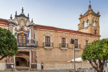 Palace of Benameji in Ecija (province of Seville), is one of the fundamental works of the civil architecture of the XVIII century in Andalusia, Spain clipart