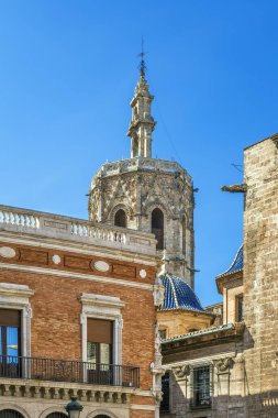 İspanya Valensiya Katedrali 'nden Bell Tower 