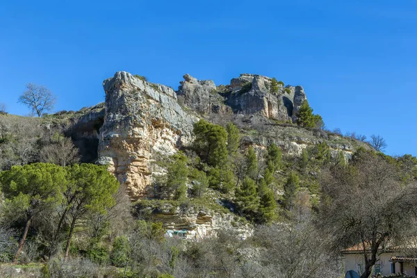 Veduta Delle Rocce Vicino Alla Città Cuenca Spagna — Foto Stock