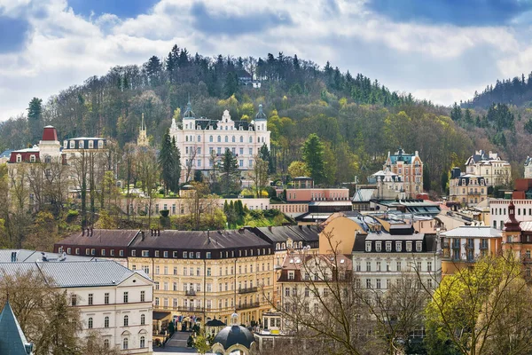 View Historical Center Karlovy Vary Hill Czech Republic — Stock Photo, Image
