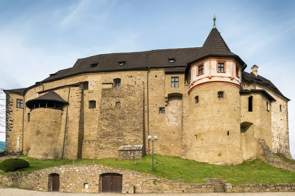 Die Burg Loket Ist Eine Gotische Burg Aus Dem Jahrhundert — Stockfoto