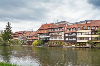 Eski balıkçı ilçe Bamberg's Island City endearingly küçük Venedik, Almanya bilinir
