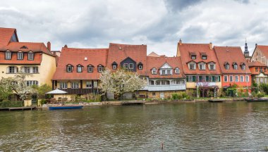 Eski balıkçı ilçe Bamberg's Island City endearingly küçük Venedik, Almanya bilinir