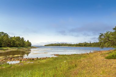 Bolşoy Solovetsky Adası, Rusya 'daki Beyaz Deniz kıyısında.