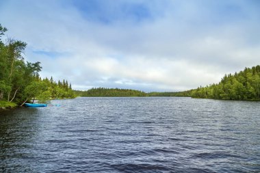Bolşoy Solovetsky Adası, Rusya 'daki göl manzarası