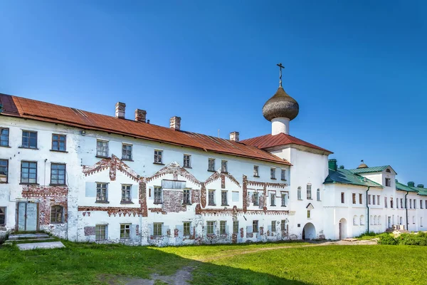 索洛夫茨基修道院 Solovetsky Monastery 是一座位于俄罗斯白海索洛夫茨基群岛的强化修道院 — 图库照片