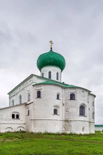 Mosteiro Alexander Svirsky Mosteiro Ortodoxo Região Leningrado Rússia Catedral Trindade — Fotografia de Stock