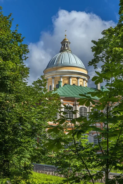 Alexander Nevsky Lavra Manastır Saint Petersburg Rusya Kutsal Üçleme Katedrali — Stok fotoğraf