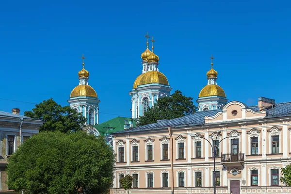 Sint Nicolaas Marinekathedraal Een Belangrijke Barokke Kathedraal Sint Petersburg Rusland — Stockfoto