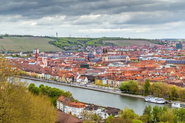 View Historical Center Wurzburg Pilgrimage Church Kappele Germany — Stock Photo, Image