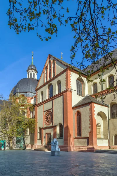 Chiesa Neumunster Costruita Nell Secolo Come Basilica Romanica Wurzburg Germania — Foto Stock