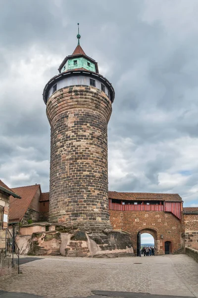 Sinwell Tower Sinwellturm Castelo Nuremberg Alemanha — Fotografia de Stock