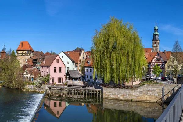 Vista Lauf Der Pegnitz Desde Río Pegnitz Alemania — Foto de Stock