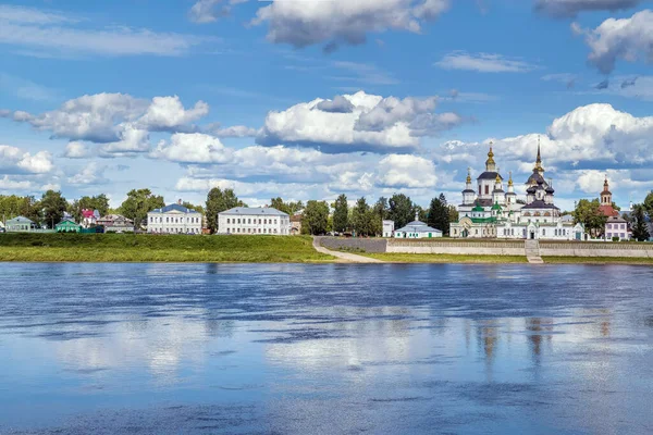 Blick Auf Das Historische Zentrum Des Veliky Ustyug Vom Sukhona — Stockfoto