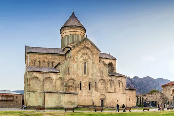 Svetitskhoveli Katedrála Východní Ortodoxní Katedrála Nachází Historickém Městě Mtskheta Georgia — Stock fotografie