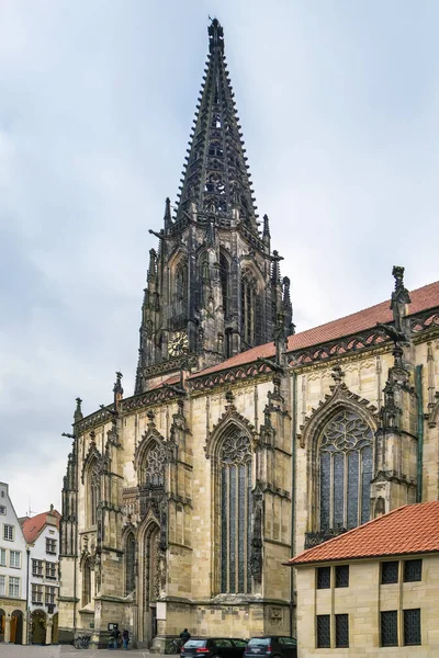 Igreja Lambert Edifício Igreja Católica Romana Munster Alemanha — Fotografia de Stock