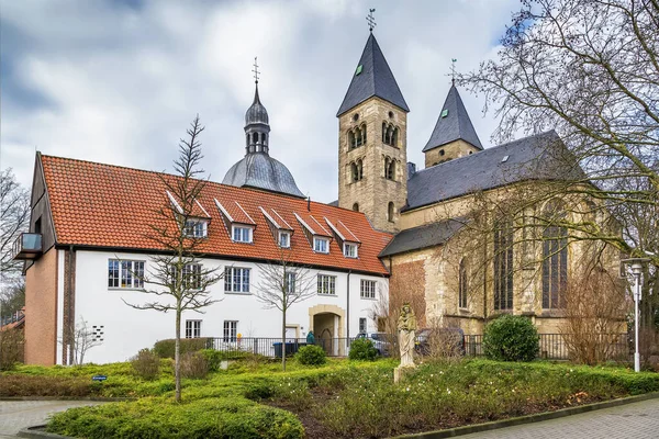 Abadia Católica Igreja Paroquial Mauritz Mais Antigo Edifício Sagrado Parcialmente — Fotografia de Stock