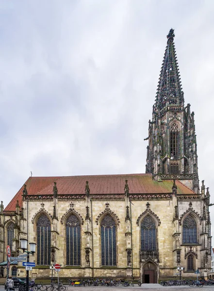 Igreja Lambert Edifício Igreja Católica Romana Munster Alemanha — Fotografia de Stock
