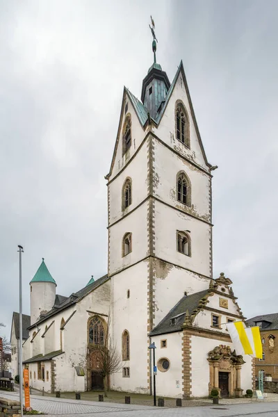 Busdorfský Kostel Historickém Centru Města Paderborn Německo — Stock fotografie