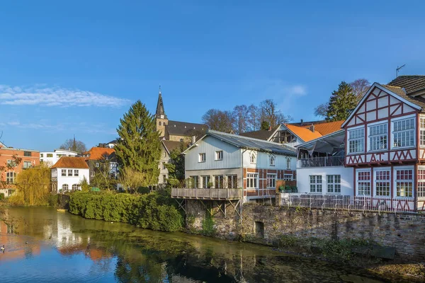 View Kettwig Historic Center Ruhr River Germany — Stock Photo, Image