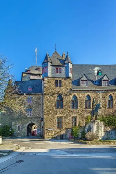 Burg Castle Nachází Burg Der Wupper Solingen Největší Zrekonstruovaný Hrad — Stock fotografie