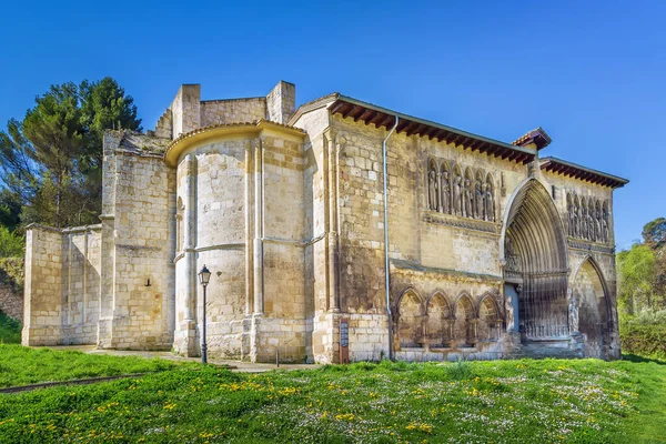 Kostel Nejsvětější Sepulchre Jedním Nejlepších Příkladů Gotické Sochy Navarre Estella — Stock fotografie