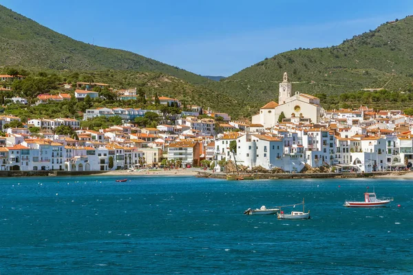 Uitzicht Cadaques Vanaf Zee Catalonië Spanje — Stockfoto