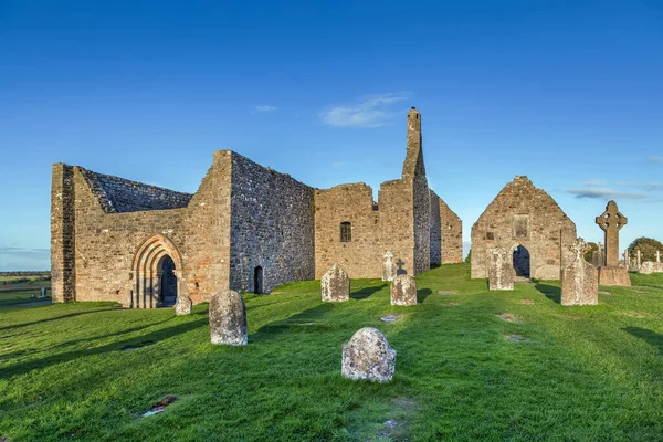 Clonmacnoise Abbey Situated County Offaly Ireland River Shannon South Athlone — Stock Photo, Image